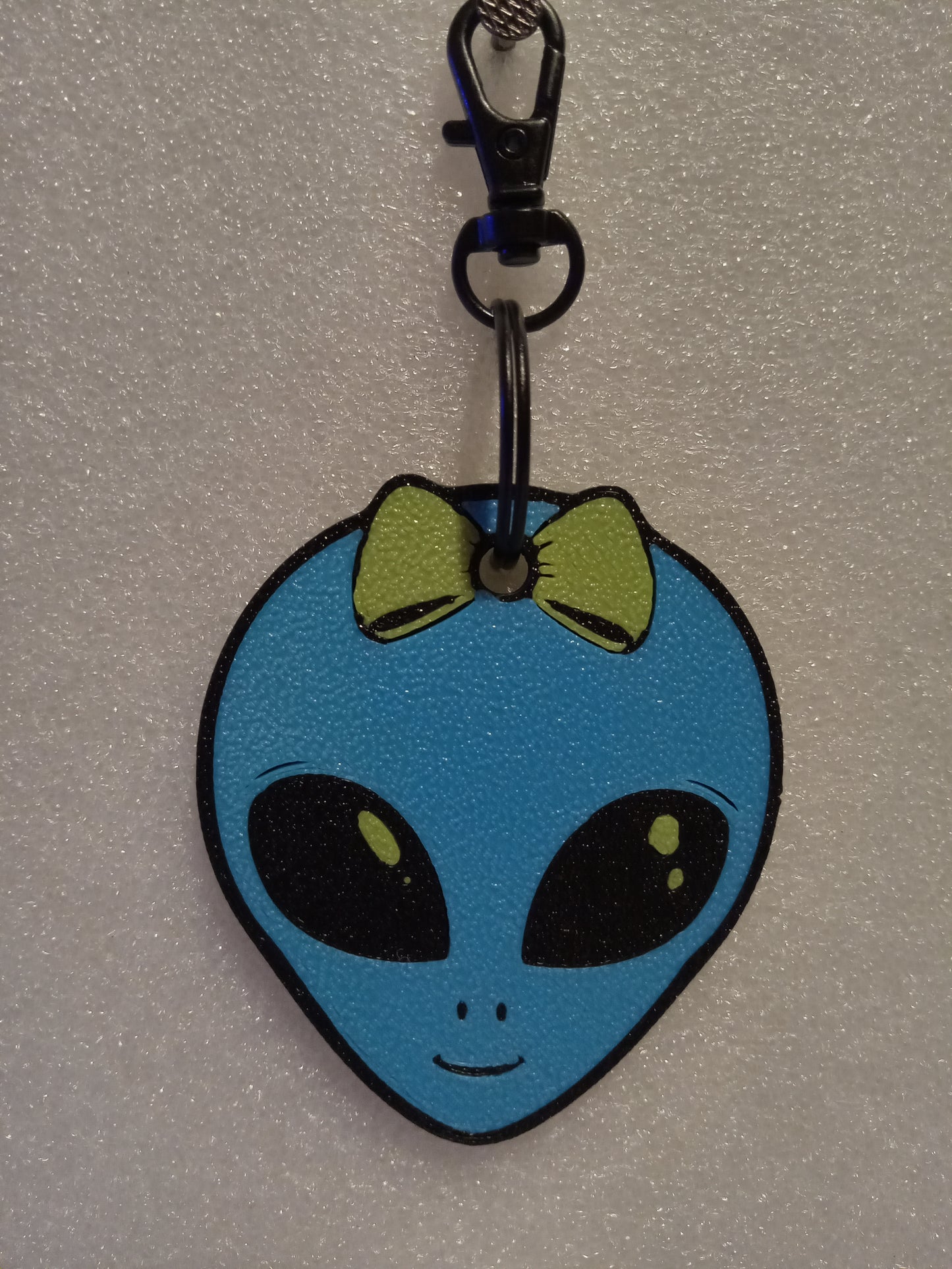 Lil-ien the Cute Alien Keychain - Blue/Green