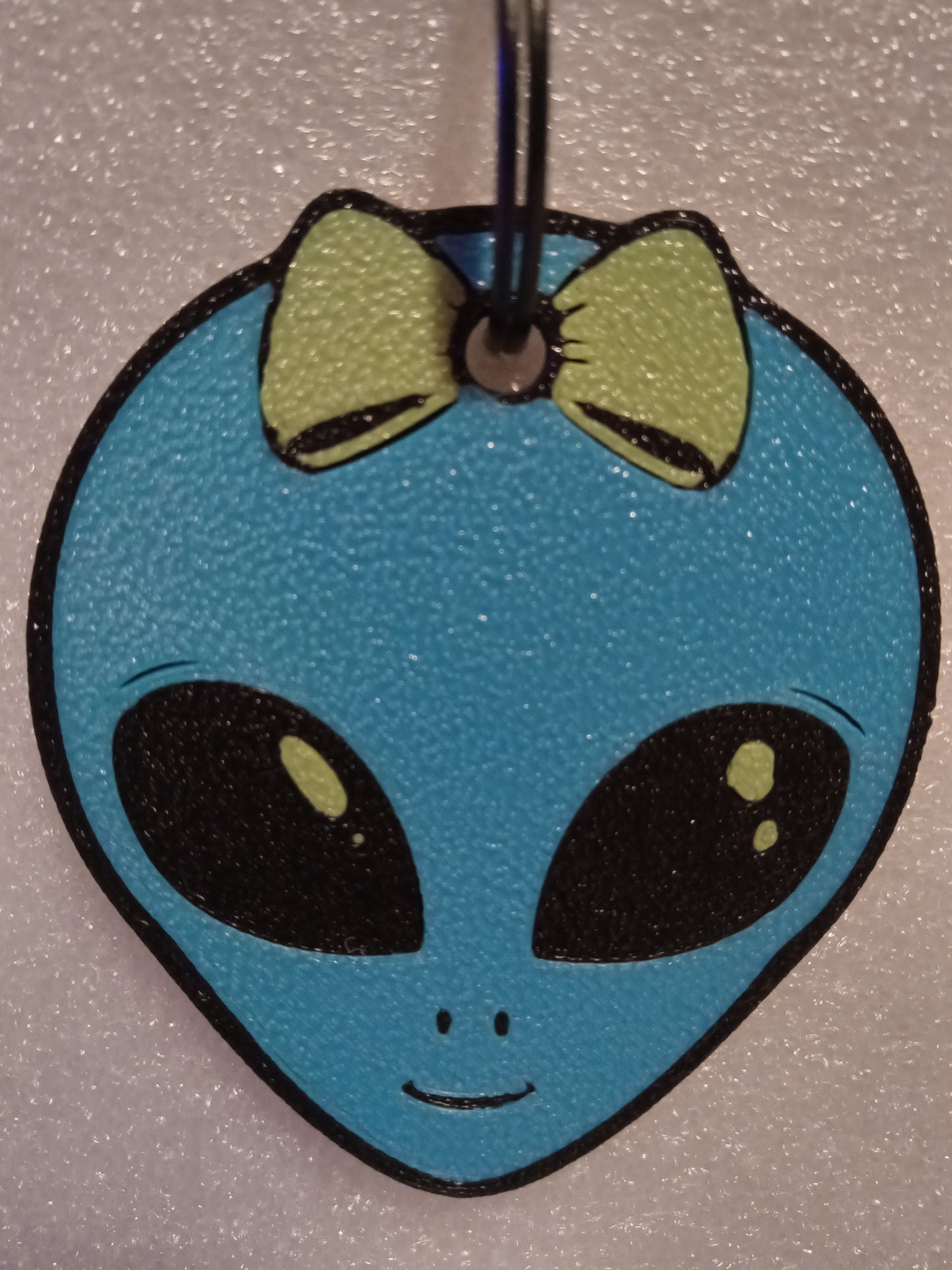 Lil-ien the Cute Alien Keychain - Blue/Green