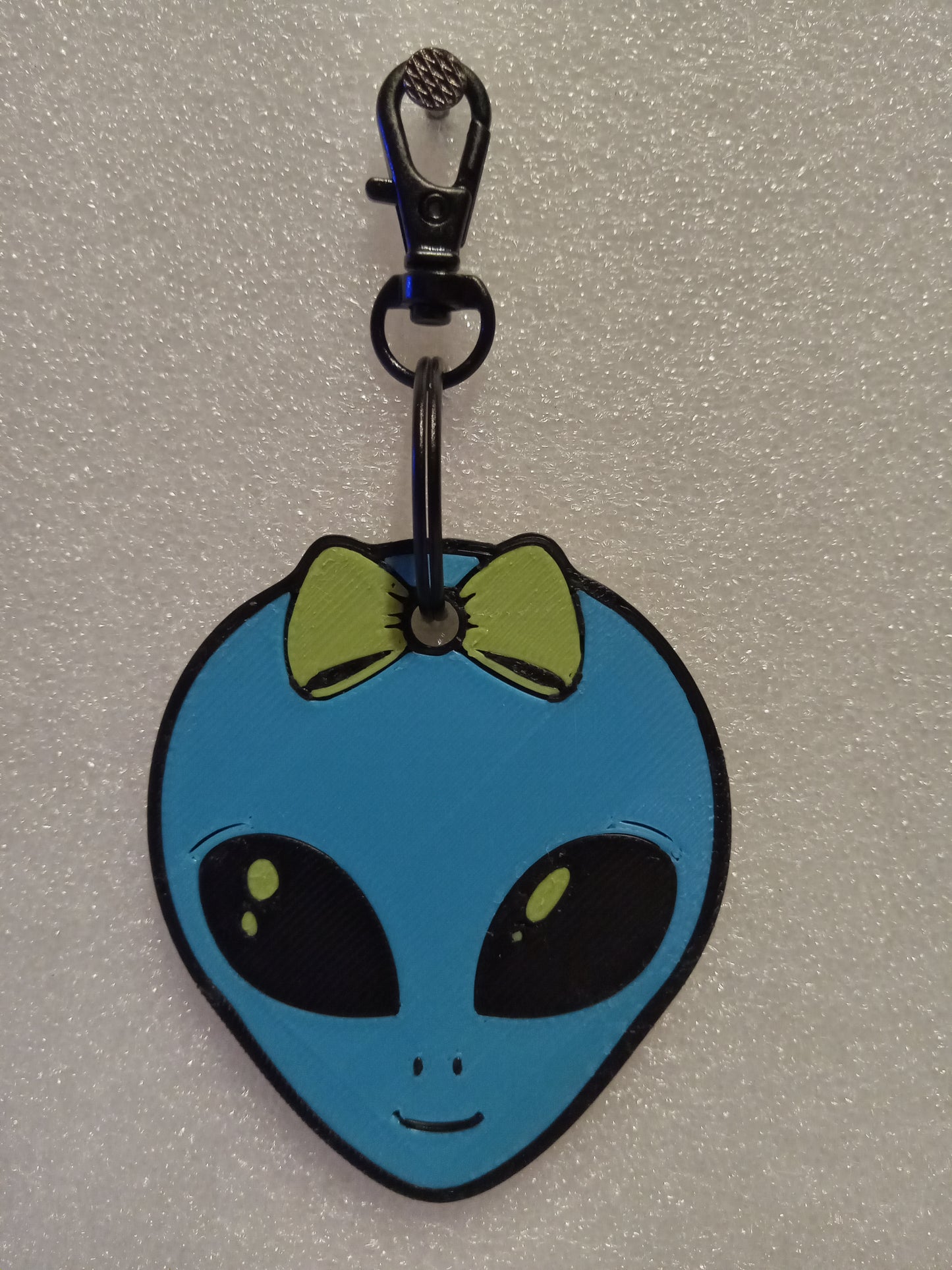 Lil-ien the Cute Alien Keychain - Blue/Green