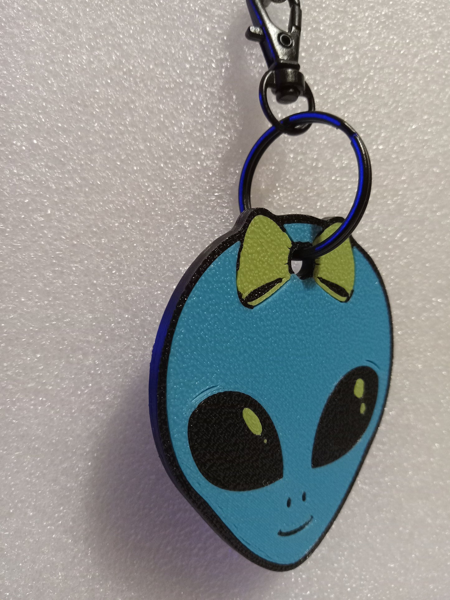 Lil-ien the Cute Alien Keychain - Blue/Green