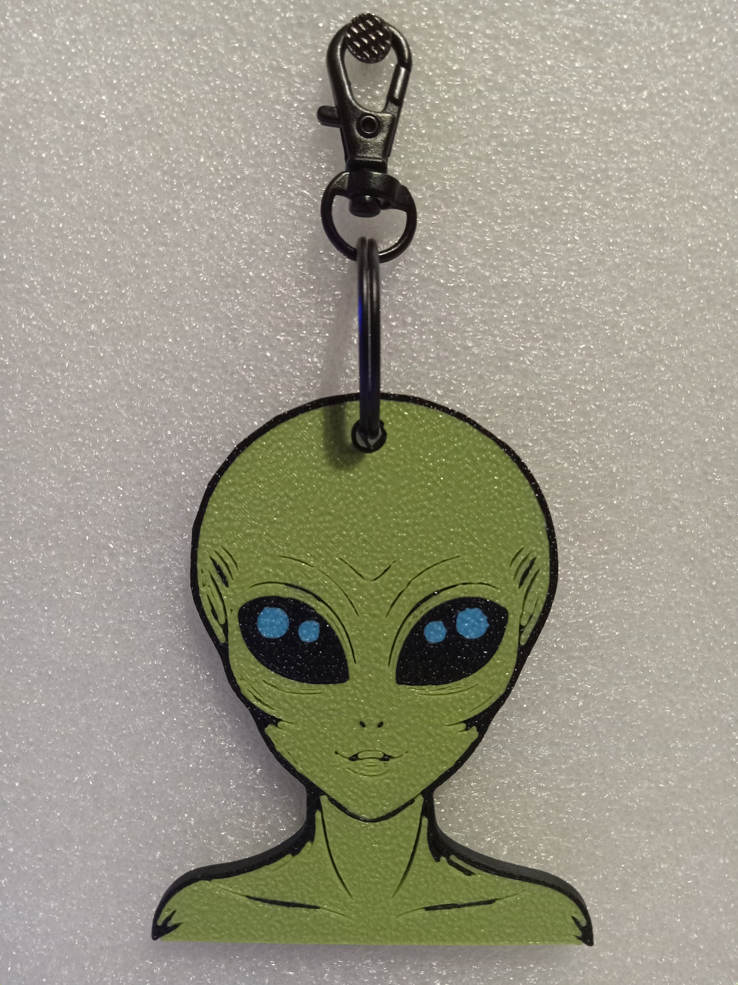 Galactic Green Alien Keychain: A Cosmic Ambassador