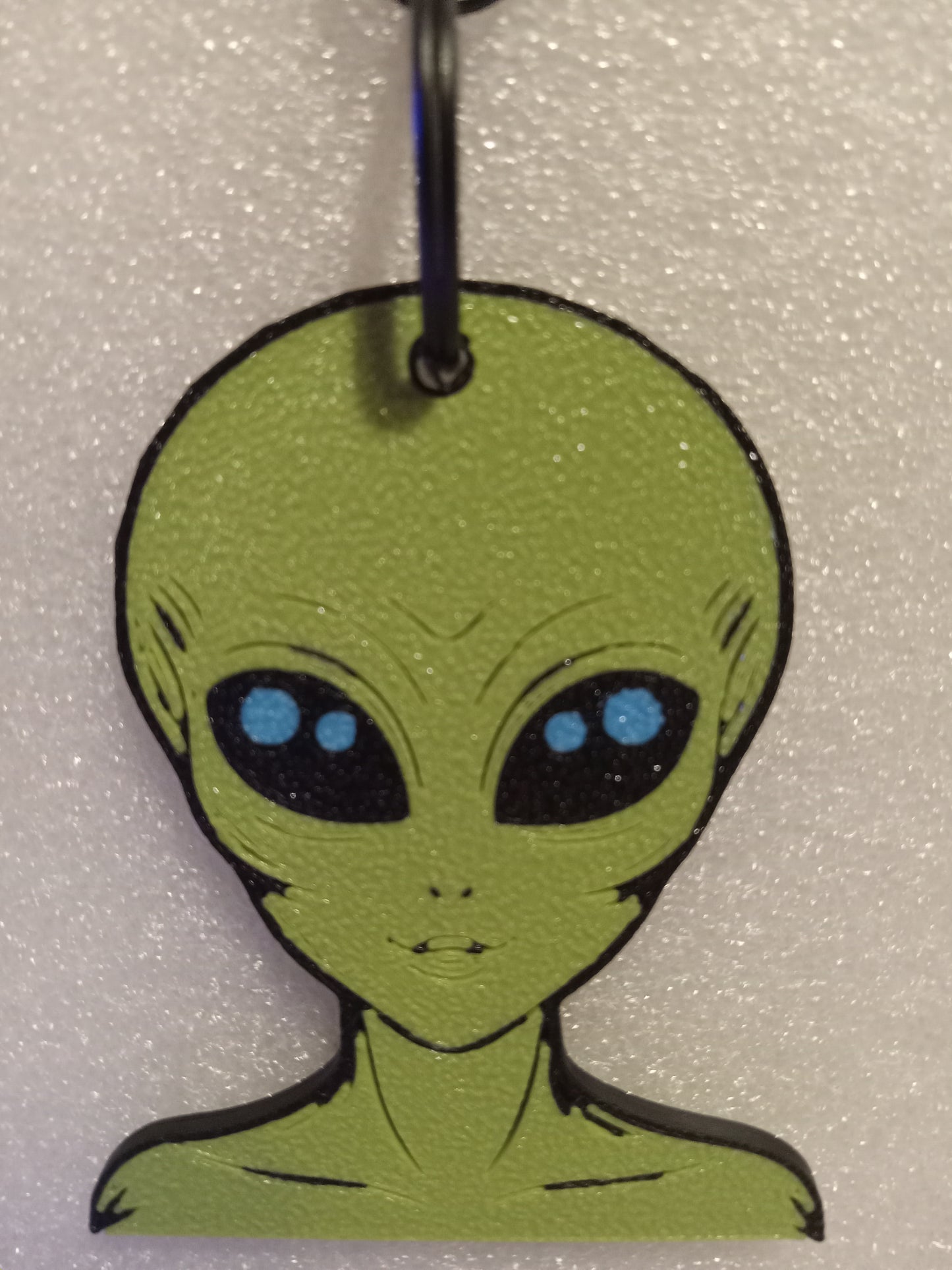 Galactic Green Alien Keychain: A Cosmic Ambassador
