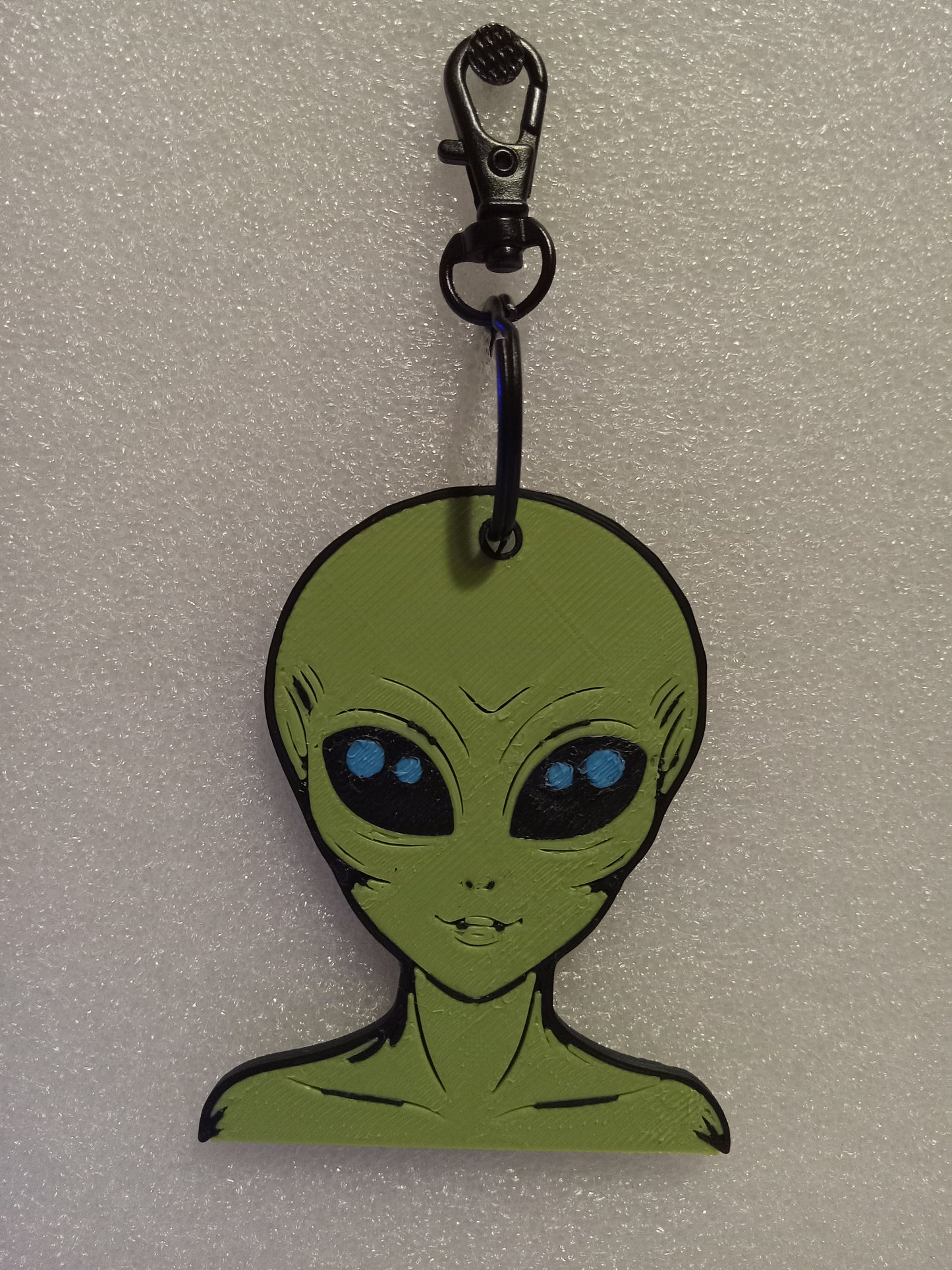 Galactic Green Alien Keychain: A Cosmic Ambassador