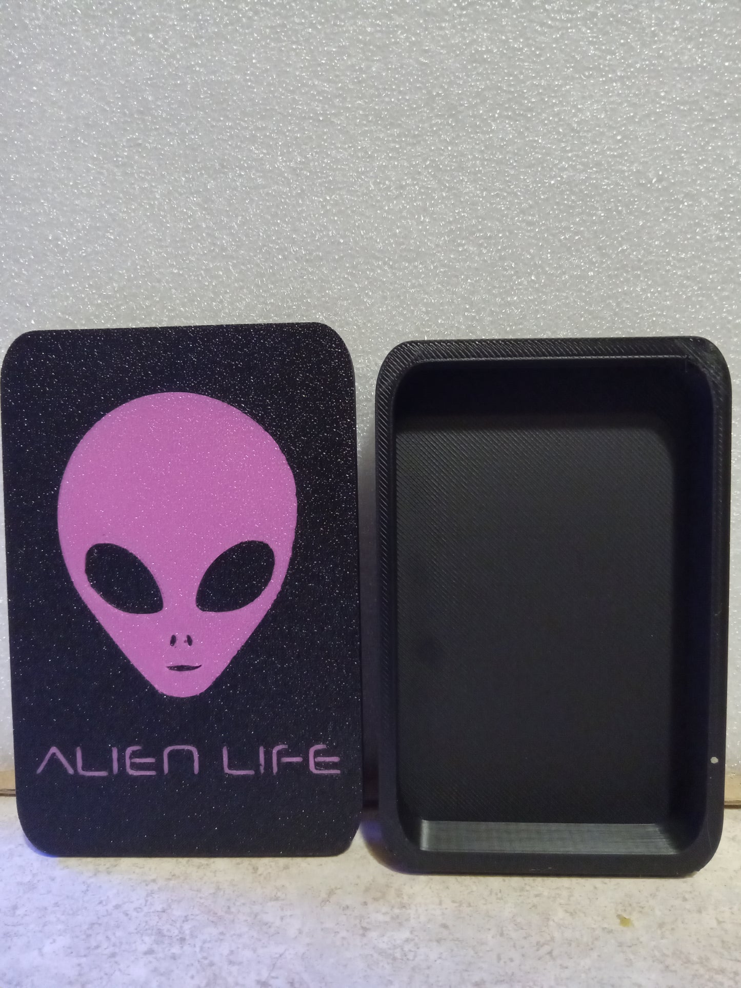 Alien Life Pocket Box: A Galactic Storage Container - Pink