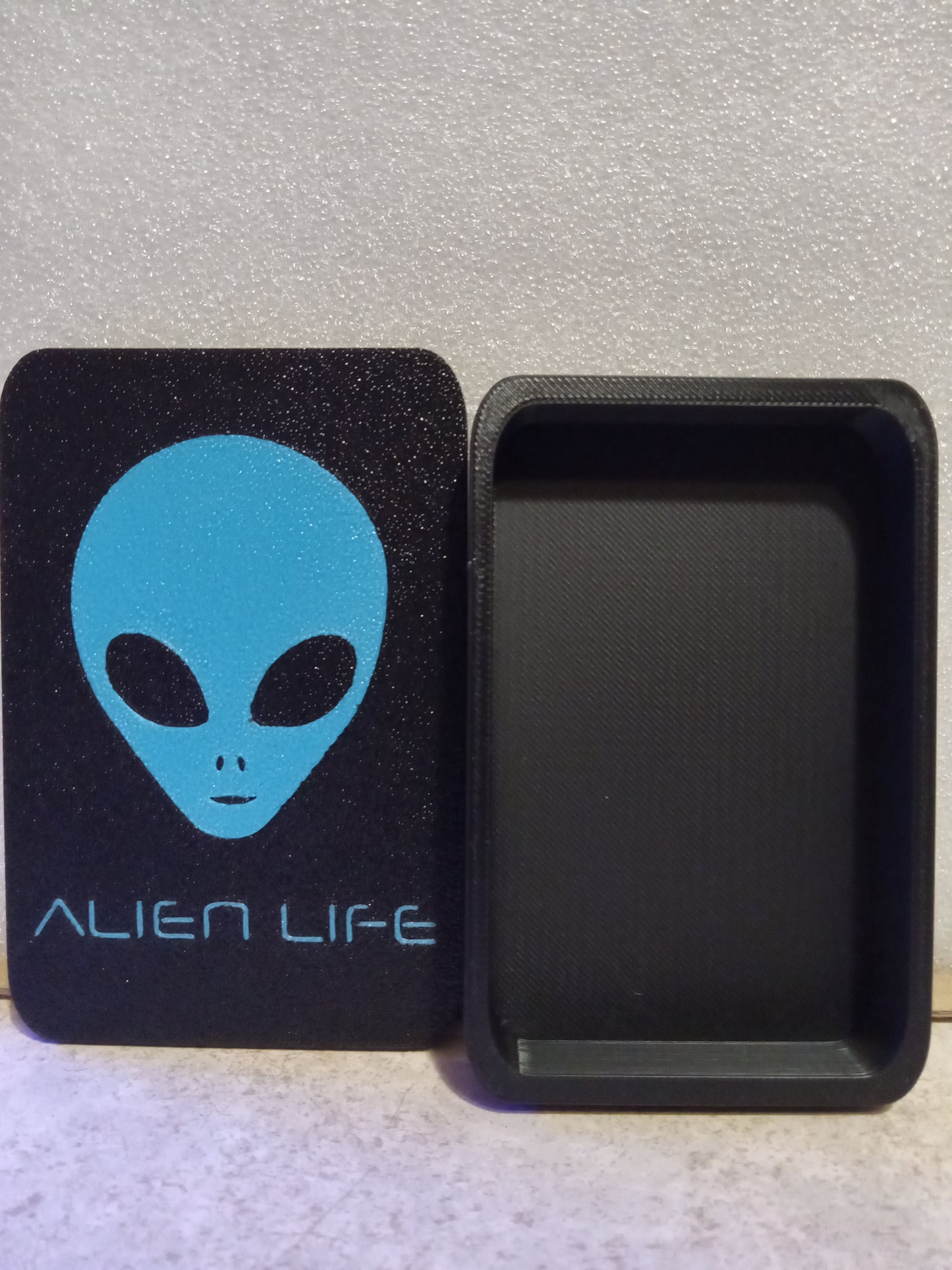 Alien Life Pocket Box: A Galactic Storage Container - Blue