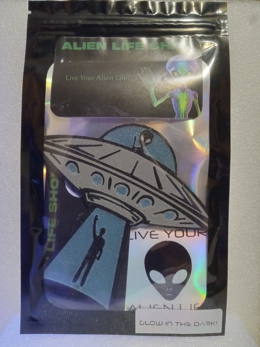 Alien UFO Adventure - Glow In The Dark Stickum (Blue)