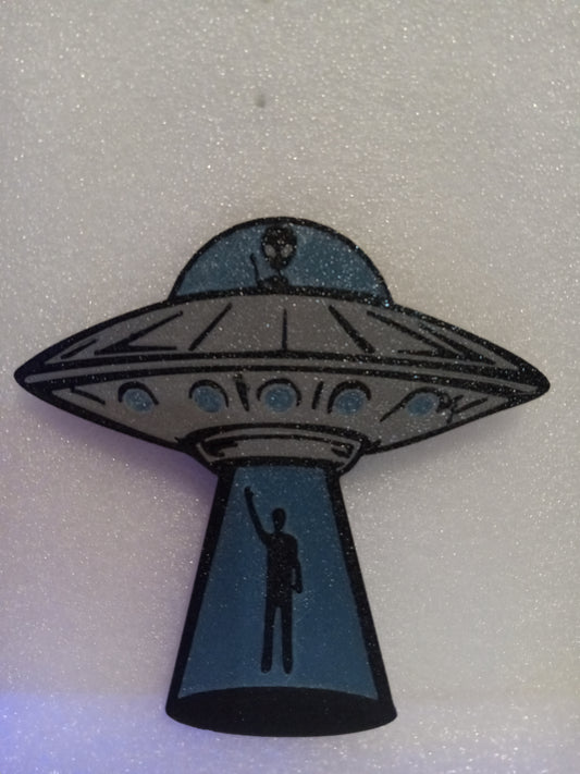 Alien UFO Adventure - Glow In The Dark Stickum (Blue)