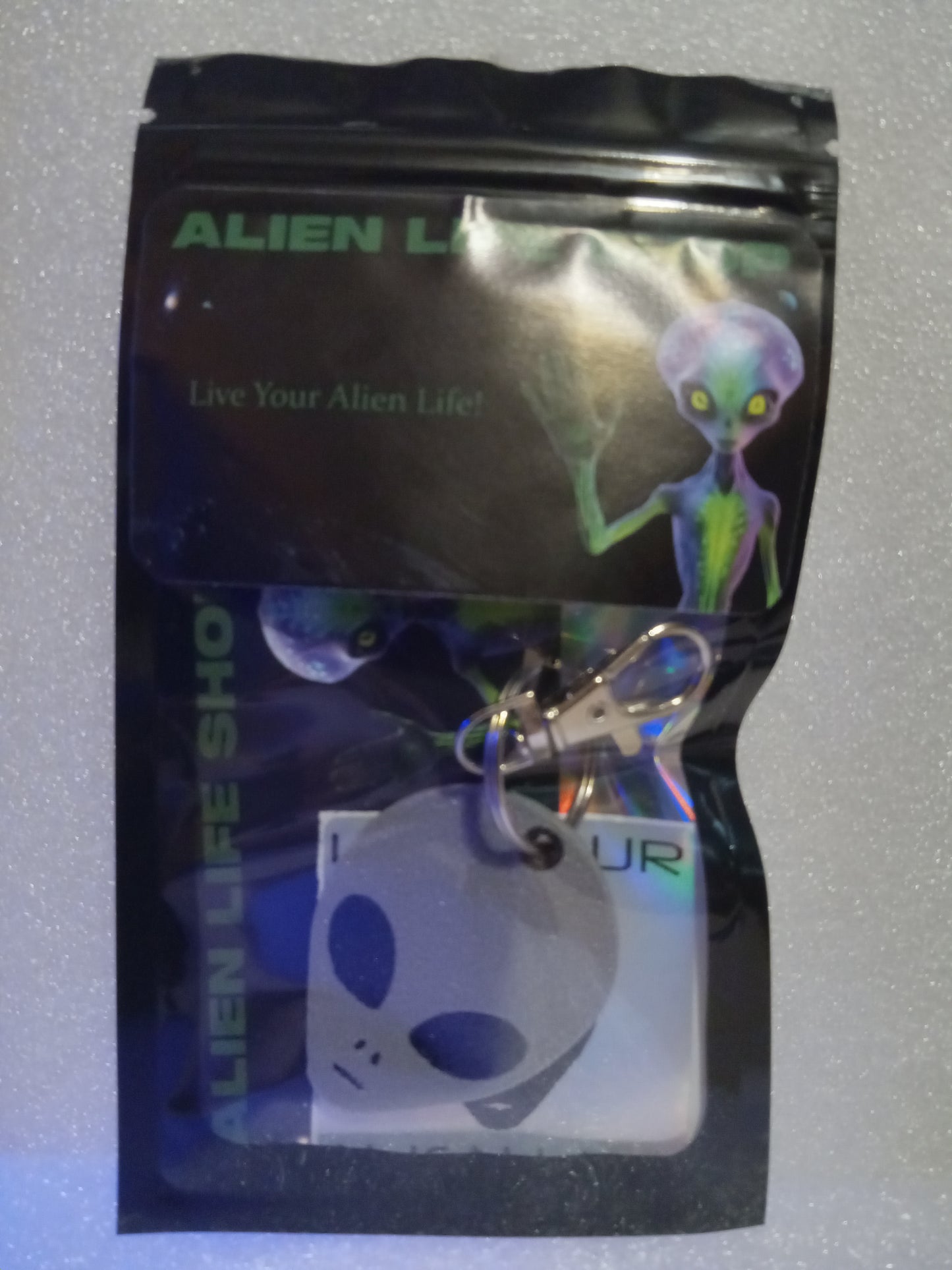 Small Alien Head Keychain (Multiple Color Variations)
