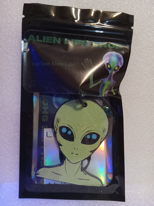 Galactic Green Alien Keychain: A Cosmic Ambassador