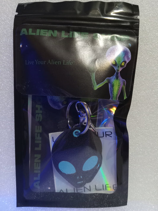 Small Alien Head Keychain (Multiple Color Variations)