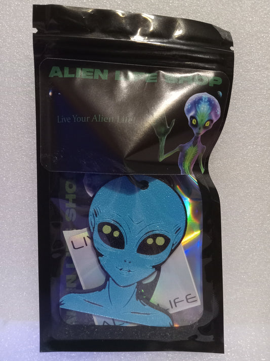 Galactic Blue Alien Keychain: A Cosmic Ambassador